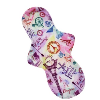 Reusable cloth sanitary pads night time incontinence after birth oh la la Paris!